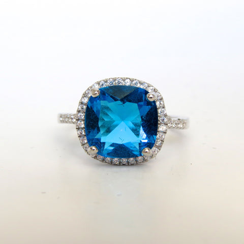 Sterling Silver Luxe Halo Ring - Sterling Candle