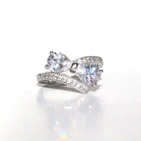 Sterling Silver Ribbon Elle Ring - Sterling Candle