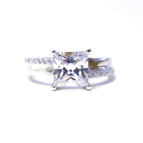 Sterling Silver Prasiolite Ring - Sterling Candle