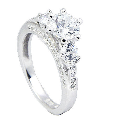 Sterling Silver Triple Crown Ring - Sterling Candle